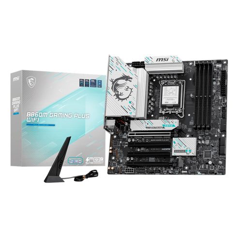 Tarjeta Madre MSI B860M GAMING PLUS WIFI, mATX, LGA1851, INTEL B860, Up to 256GB DDR5, B860M GAMING PLUS WIFI