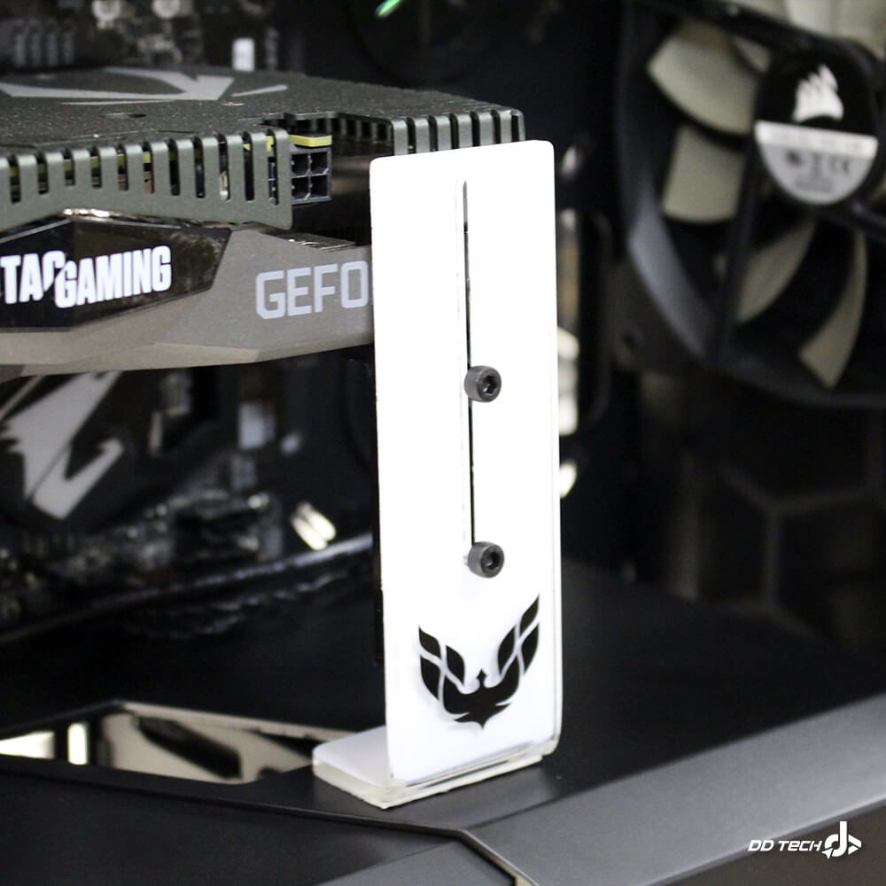 Soporte para tarjeta de video Personalizado, Compatible con cualquier gabinete y tarjeta de video, Color a elegir (blanco, rojo, negro) Articulo sobre pedido - Image 6