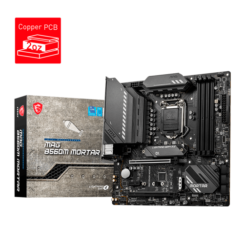 Tarjeta Madre MSI MAG B560M MORTAR, Micro ATX, Socket 1200, Intel B560, HDMI, 128GB DDR4 para Intel, MAG B560M MORTAR