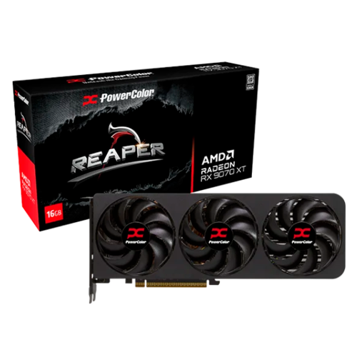 Tarjeta de Video POWER COLOR RX 9070 XT REAPER, AMD Radeon, 16GB, 256-bit GDDR6, PCI Express 5.0, RX9070XT Z16G-A