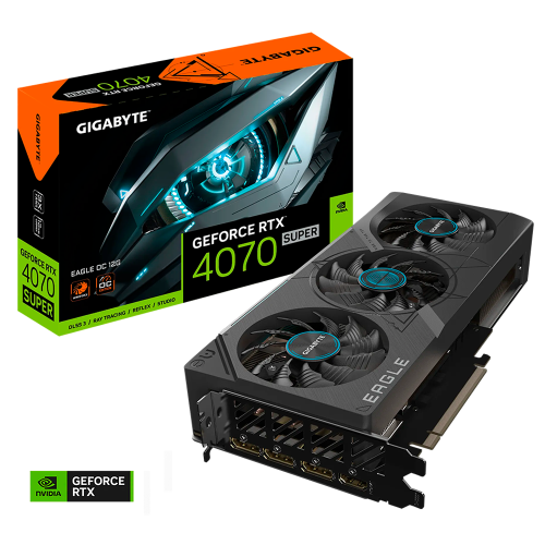 Tarjeta de Video GIGABYTE GeForce RTX 4070 SUPER EAGLE OC 12GB, GDDR6X, GV-N407SEAGLE OC-12GD