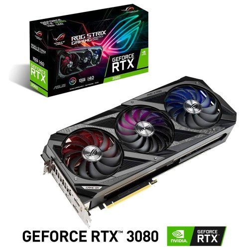 Tarjeta de Video Nvidia GeForce RTX 3080, ASUS ROG STRIX, ROG-STRIX-RTX3080-10G-GAMING, 3 AÑOS DE GARANTIA NACIONAL