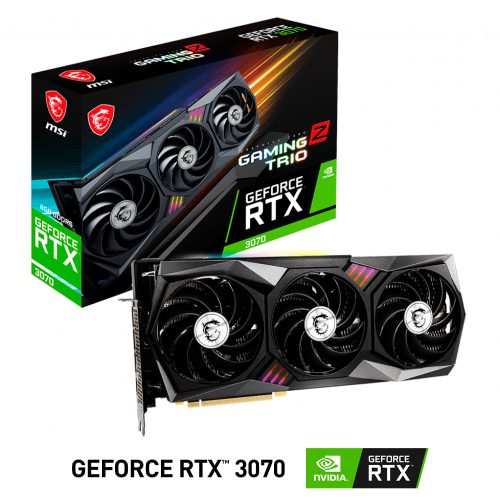 Tarjeta de Video Nvidia GeForce RTX 3070 8GB, MSI GAMING Z TRIO LHR, 912-V390-264, 3 AÑOS DE GARANTIA NACIONAL