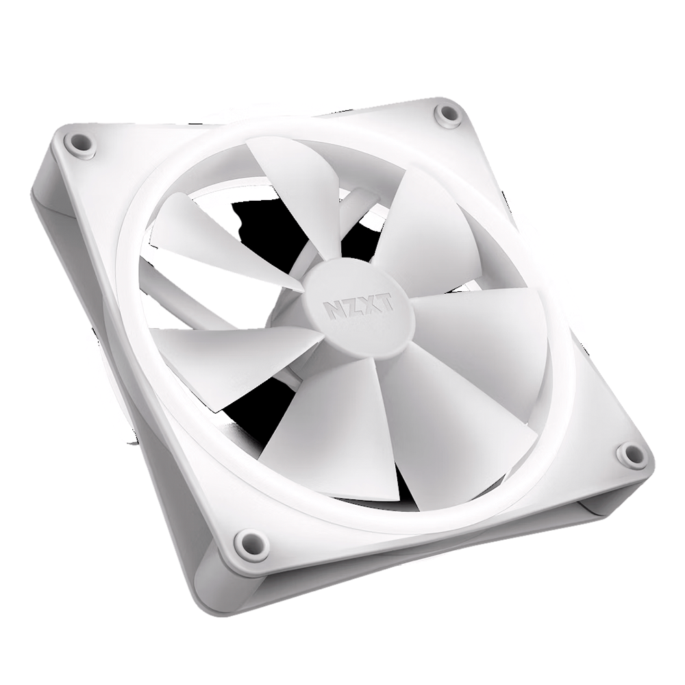 Kit 2 Ventiladores NZXT F140 RGB Duo Twin Pack, 2x140mm Dual-Sided RGB, RGB Controller, 20 Individually Addressable LEDs, Balanced Airflow and Static Pressure, Fluid Dynamic Bearing, PWM, Blanco, RF-D14DF-W1 - Image 2