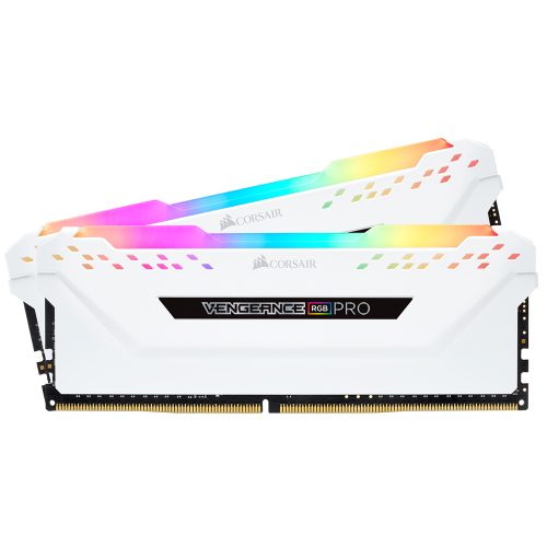 Memoria RAM DDR4 32GB 3200MHz Corsair Vengeance RGB PRO 2x16GB, Blancas, CMW32GX4M2C320C16W /MAX. 1 X CLIENTE
