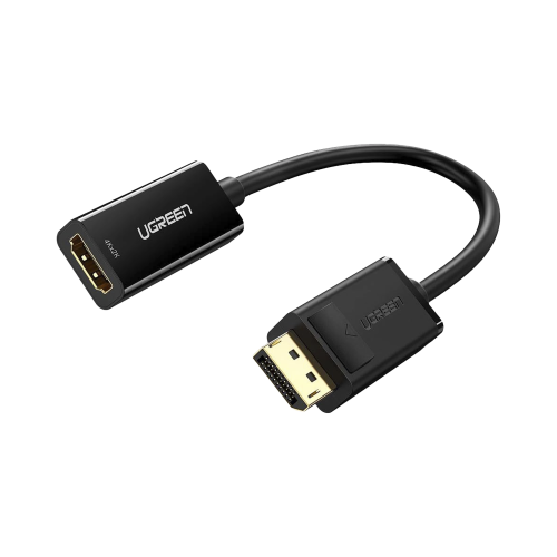 UGREEN 40363 Convertidor DisplayPort a HDMI 4K| 3D | HDR | Blindaje interno | Botón Liberador | Carcasa de ABS | Plug & Play | CE, FCC, RoHS | Cable de 25 cm.