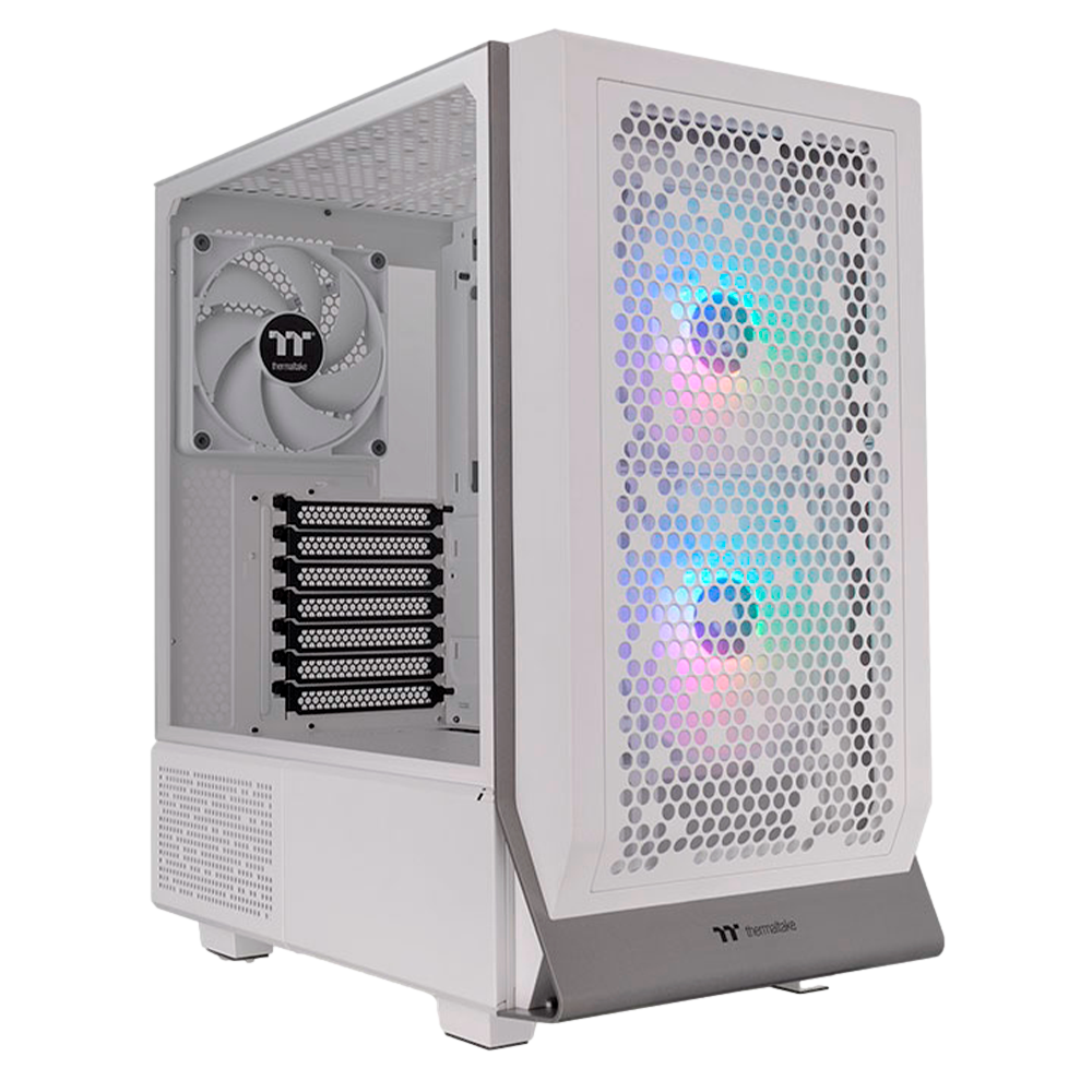Gabinete Thermaltake Ceres 300 TG ARGB, Cristal Templado, Midi-Tower, ATX/Mini-ITX/Micro-ATX/E-ATX, USB 3.0 Sin Fuente, 3 Ventiladores Instalados, Snow, CA-1Y2-00MEWN-00