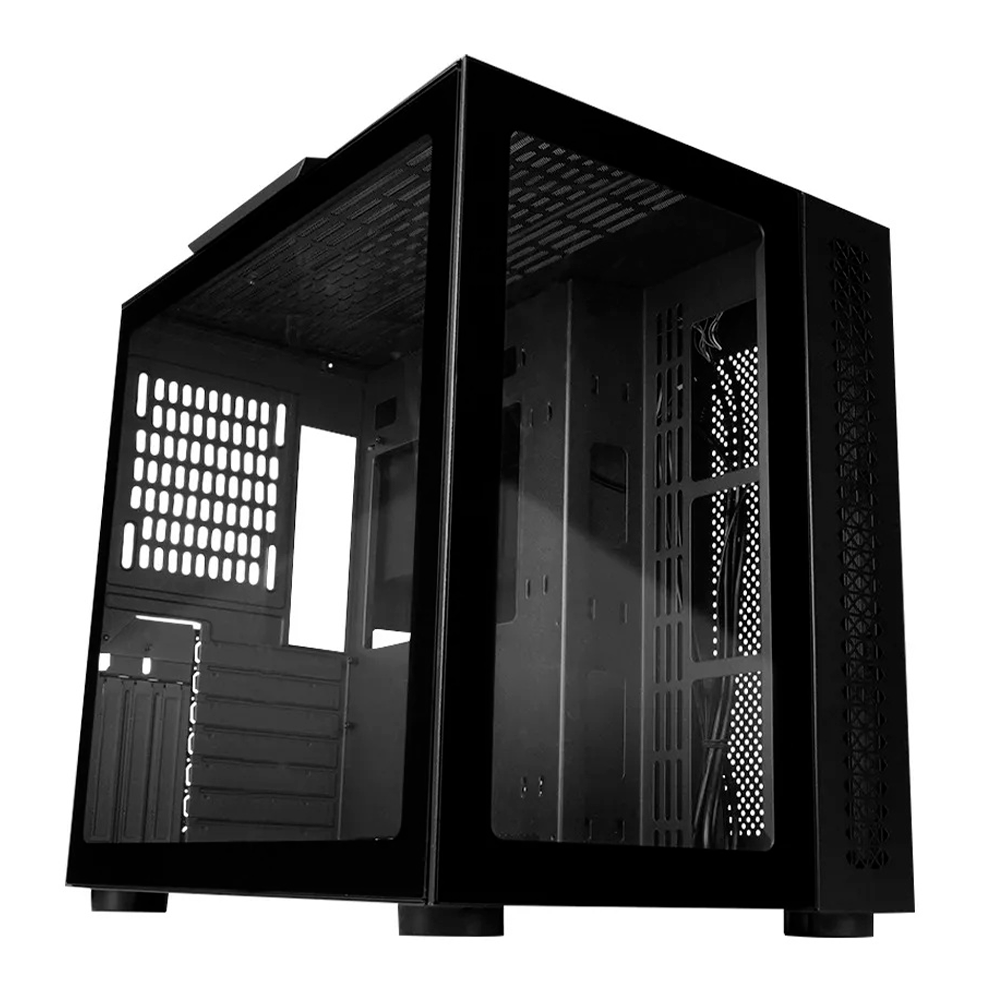 Gabinete Game Factor Csg700, Atx, 2 USB2.0, 1 Usb3.0, Cristal Templado Frontal Y Lateral, Sin Fuente, Negro, CSG700-BK