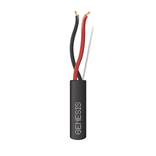 GENESIS 4153-1008 Carrete de Cable 305 Metros, 2 x 14 AWG tipo FPL, Cable Direct Burial, Color Negro, Para uso en Intemperie, Uso en Aplicaciones en Sistemas de Detección de Incendio y Sistemas de Evacuación