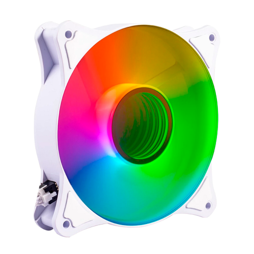 Ventilador Balam Rush Eolox Blaze EX90W ARGB, 120mm, 1200RPM, Blanco, BR-938037
