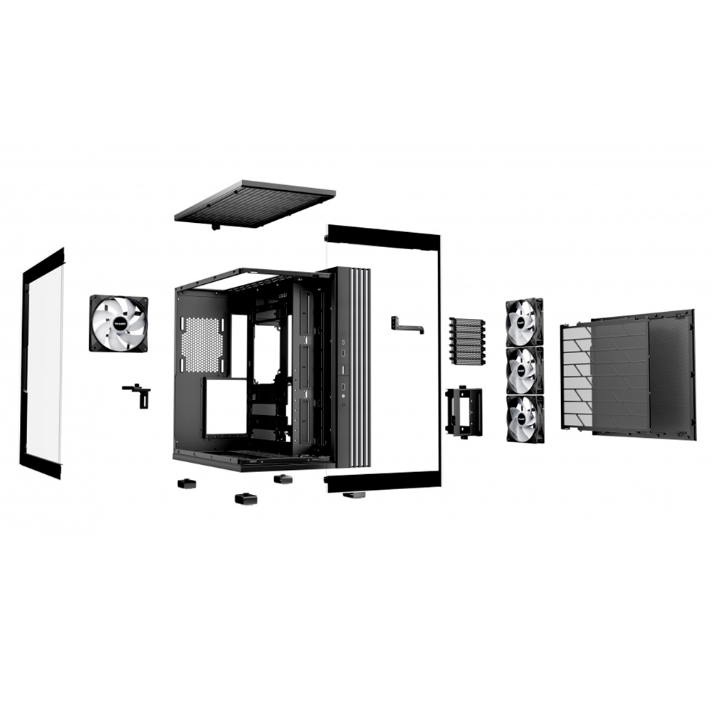 Gabinete be quiet! LIGHT BASE 600 LX, Midi-Tower, ATX/Micro-ATX/Mini-ITX, USB 3.0, 4 Ventiladores Instalados, Negro, BGW67 - Image 3