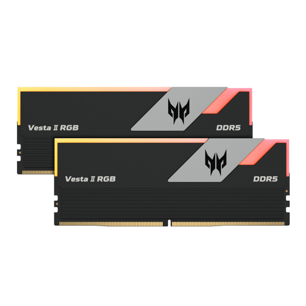 Memoria RAM Acer Vesta II RGB DDR5, 6800MHz, 32GB (2x16GB), ECC, CL38, XMP, BL.9BWWR.370/ /MAX. 1 X CLIENTE