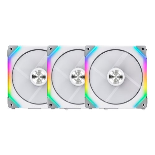KIT de 3 Ventiladores para Gabinete - Lian Li Unifan WHITE, 120mmx3, SL120-3W
