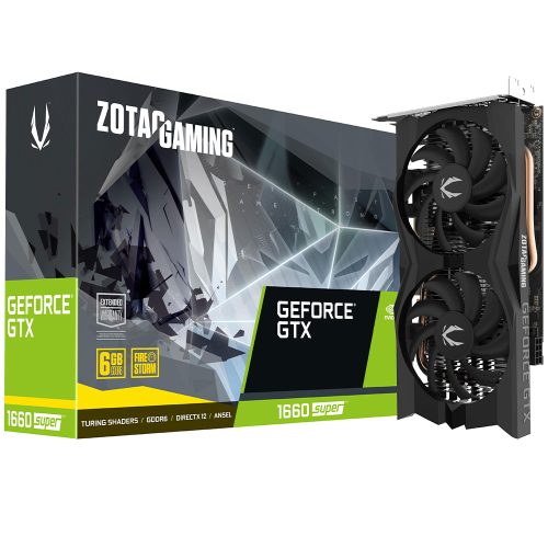Tarjeta de video NVIDIA GeForce GTX 1660 Super 6GB GDDR6, ZOTAC, HDMI, DP/ ZT-T16620J-10M, 2 AÑOS DE GARANTIA NACIONAL