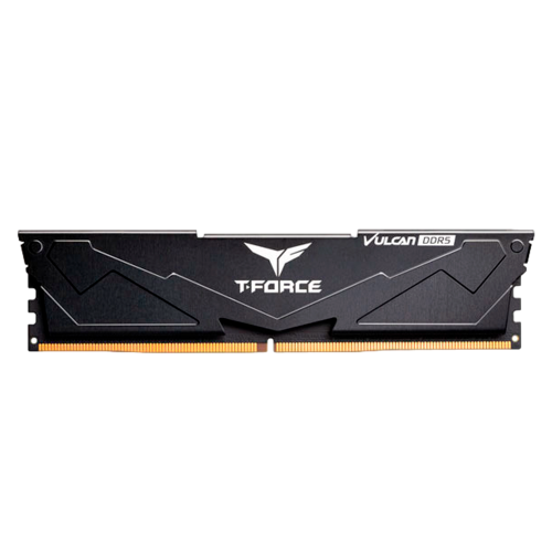 Memoria RAM Team Group T-Force Vulcan, DDR5, 5600MHz, 16GB, CL40, Negro, FLABD516G5600HC40B01 /MAX. 1 X CLIENTE