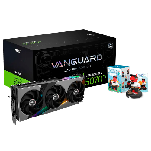 Tarjeta de Video MSI GeForce RTX 5070Ti VANGUARD SOC Edition, 16GB GDDR7, 256-bit, DisplayPort x3, HDMI, 912-V531-068