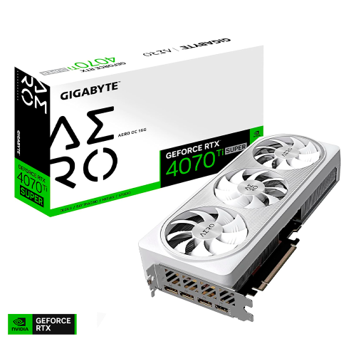 Tarjeta de Video GeForce RTX 4070 Ti Super Aero OC 16G, 3 Ventiladores WINDFORCE, GDDR6X, 16GB, 256 bits, GV-N407TSAERO OC-16GD