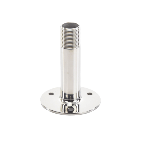 SHAKESPEARE 4365 Montaje recto de acero inoxidable de 4 pulgadas de alto y 3 de base.