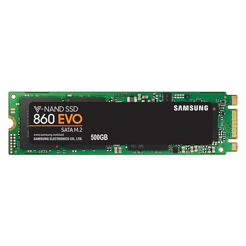 Unidad de Estado Solido SSD M.2 Sata 500GB Samsung 860 Evo, V-NAND, MZ-N6E500BW /MAX. 1 X CLIENTE