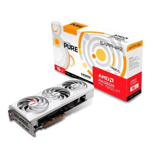 Tarjeta de Video SAPPHIRE PURE Radeon RX 7800 XT 16GB OC GDDR6, PCI Express 4.0 x16, ATX, White, 11330-03-20G
