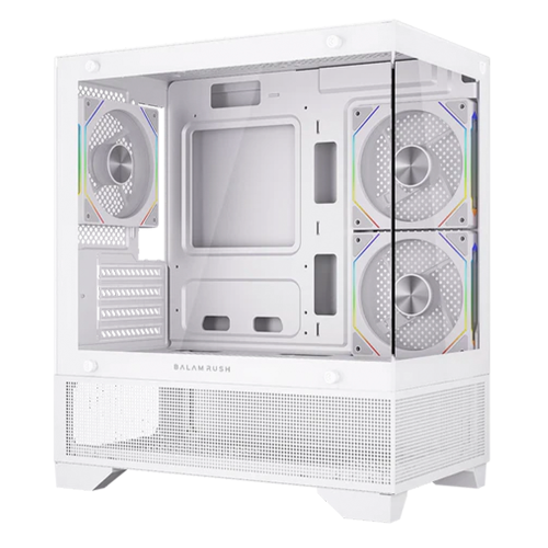 Gabinete BALAMRUSH TANK PERFORM 3200, Mini-Tower, Micro-ATX/ITX, USB 2.0/3.0, Sin Fuente, White, BR-941662