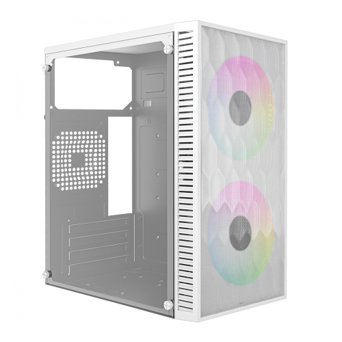 Gabinete Acteck Fuji GC470, Mini-Tower, Micro-ATX/Mini-ITX, USB 2.0/3.0, Con Fuente de 500W, 2 Ventiladores Instalados, Blanco, AC-939515