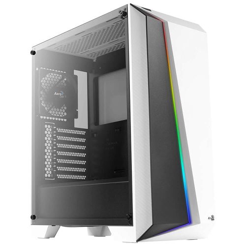 Gabinete Aerocool Cylon Pro TG RGB Edition Blanco, Cristal Templado, ATX, USB 3.0