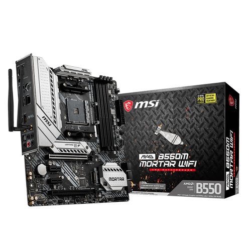 Tarjeta Madre MSI MAG B550M MORTAR WIFI, AM4, AMD RYZEN 3000 SERIES, Micro-ATX