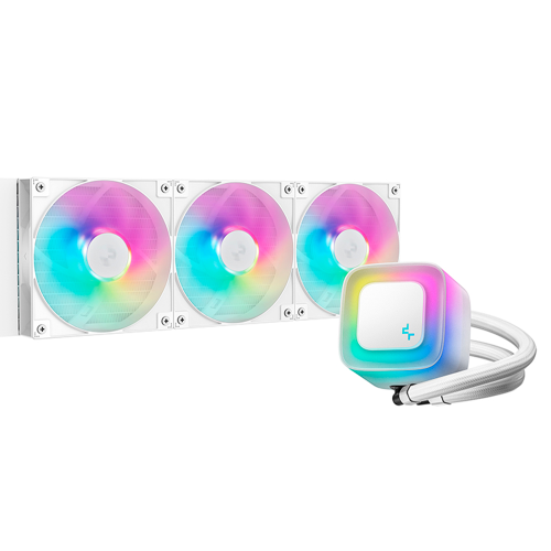 Enfriamiento Líquido DeepCool LE360 WH V2, 3x120mm, Hasta 2100RPM, Blanco, R-LE360-WHAMMN-G-2