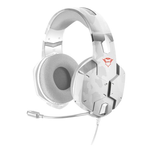 Diadema Gamer Trust GXT 322W CARUS White Cammo, 3.5mm, 20864 /