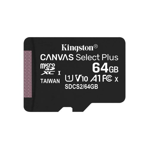 Memoria Micro SD 64GB Kingston Canvas Select Plus UHS-I CL10, SDCS2/64GB