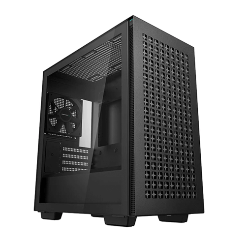 Gabinete Gamer DeepCool CH370, Cristal Templado, Mini-Tower, Micro-ATX/Mini-ITX, USB 3.2, Sin Fuente, 1 Ventilador Instalado, Negro, R-CH370-BKNAM1-G-1