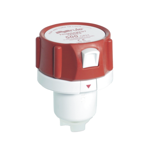 RULE 45DR Bomba de reemplazo para serie Tournament de 500 galones por hora, a 12 Volts de corriente directa.