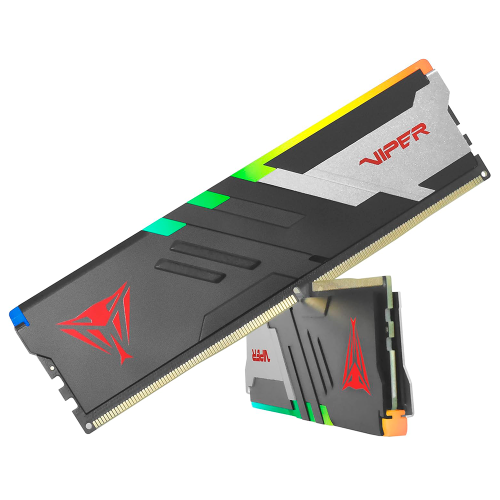 Memoria RAM Patriot Viper Venom RGB, 5200MHz, 64GB (2X32GB), DDR5, Non-ECC, CL36, XMP, PVVR564G520C40K /MAX. 1 X CLIENTE