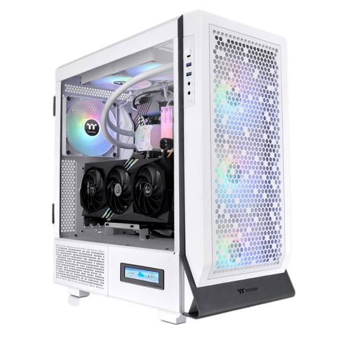 Gabinete Thermaltake Ceres 500 TG ARGB Snow, Midi-Tower, ATX/E-ATX/Micro ATX/Mini-ITX, Cristal Templado, USB 3.0, Sin Fuente, 4 Ventiladores Instalados ARGB, Blanco, CA-1X5-00M6WN-00