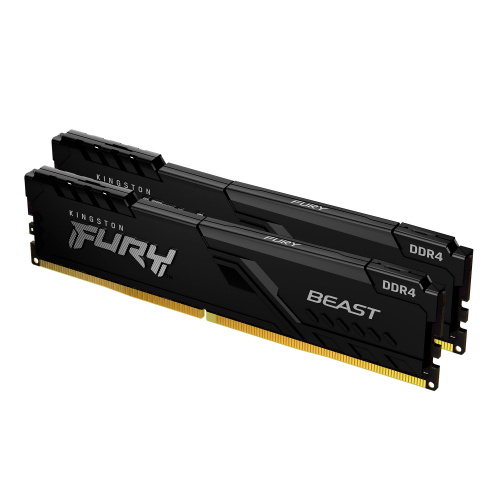 Kit Memoria RAM Kingston Fury Beast DDR4, 16GB (2x8 GB), 3200MHz, CL16, XMP, KF432C16BBK2/16, promokingston /MAX. 1 X CLIENTE