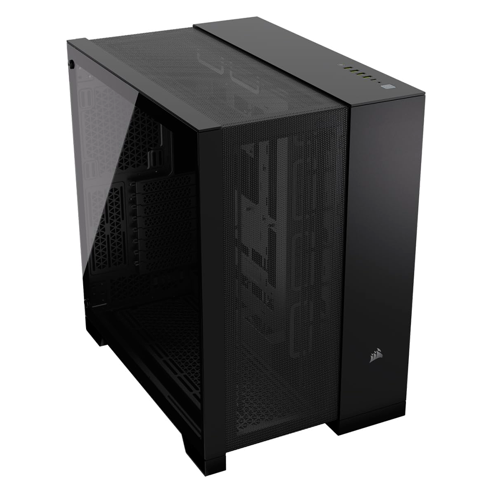 Gabinete Corsair 6500D Airflow, ATX Mid-Tower, Sin Ventiladores Incluidos, Diseño de Doble Cámara, Amplia Flexibilidad de Refrigeración, Compatible con Tarjetas Madre ASUS BTF - MSI Project Zero, Negro, CC-9011259-WW - Image 2