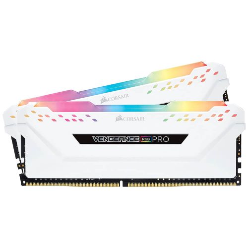 Memoria RAM DDR4 32GB 3200MHz Corsair Vengeance RGB PRO 2x16GB, Blancas, CMW32GX4M2C300 /MAX. 1 X CLIENTE