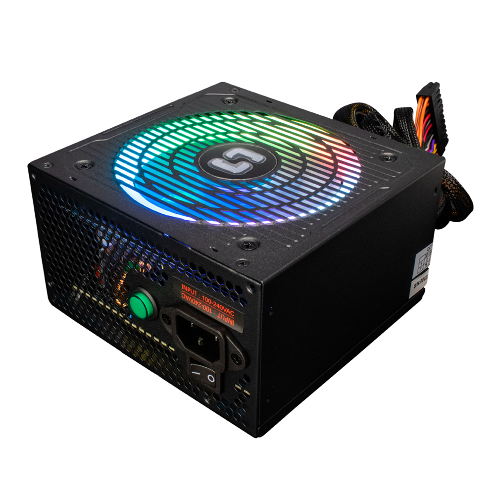 Fuente de poder Balam Rush GR650SM 650W Certificacion 80+ Bronze, RGB Led, BR-931175