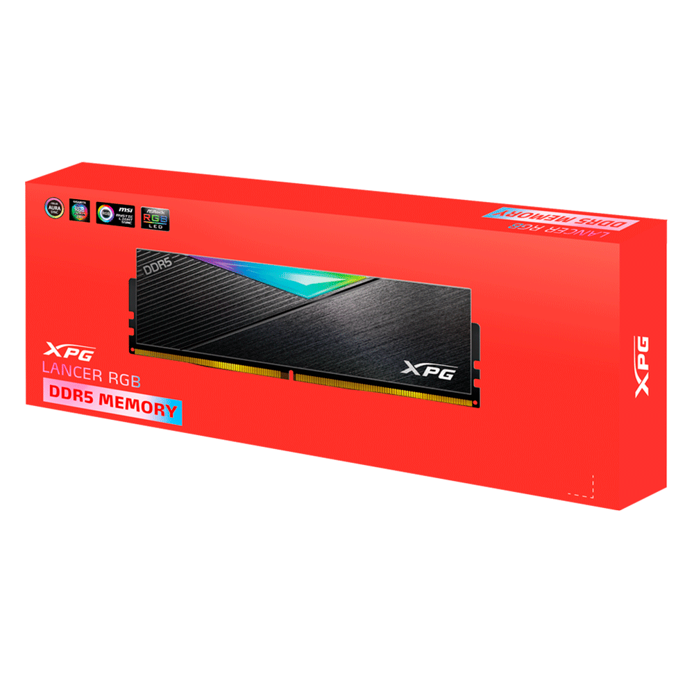 Memoria RAM DDR5 16GB 6000MHz Adata XPG Lancer RGB Black, ECC, AX5U6000C4016GCLARBK /MAX. 1 X CLIENTE - Image 6