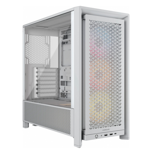 Gabinete Corsair FRAME 4000D RS ARGB, Midi-Tower, ATX/EATX/Micro-ATX/Mini-ITX, USB 3.0, Sin Fuente, 3 Ventiladores Instalados, Blanco, CC-9011297-WW
