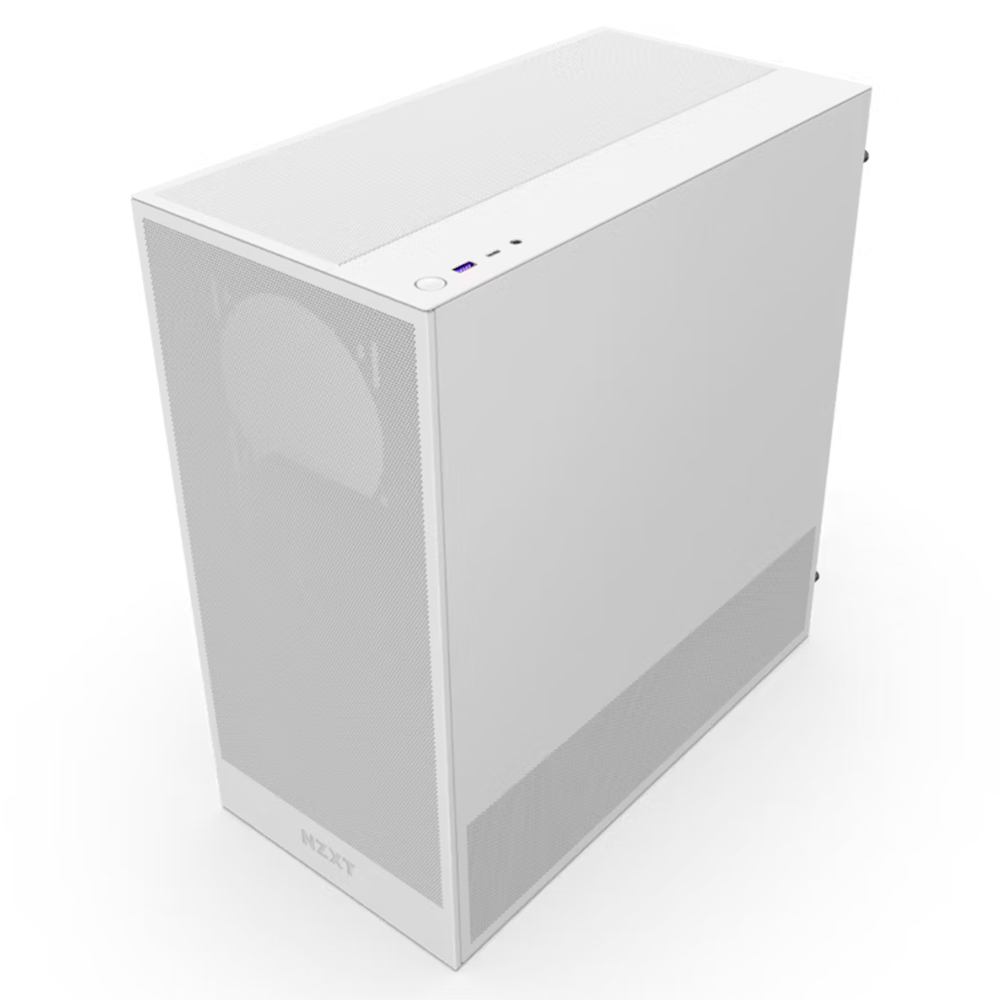 Gabinete NZXT H5 FLOW Blanco, Versión 2024, Cristal Templado, Mid-Tower/ Sin Fuente, USB Tipo C, 2 Ventiladores F120Q Instalados, CC-H52FW-01, NZXTPROMO - Image 4