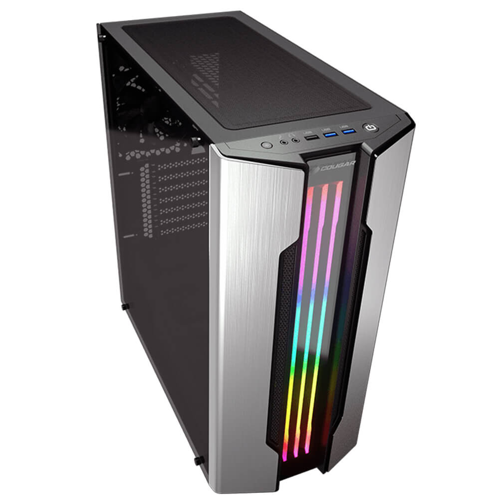 Gabinete Cougar Gemini S Silver RGB, Cristal Templado ATX, USB 3.0, 385BMB0.0002 - Image 3