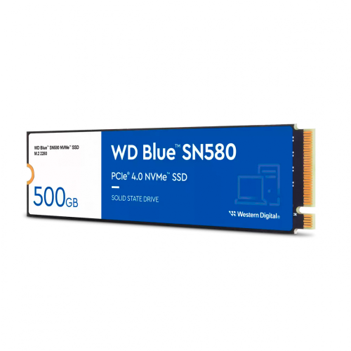 Unidad de Estado Sólido SSD Sandisk Blue SN580 NVMe, 500GB, PCI Express 4.0, M.2, WDS500G3B0E-00CHF0 /MAX. 1 X CLIENTE