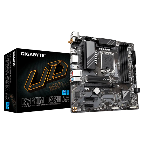 Tarjeta Madre Gigabyte B760M DS3H AX, LGA1700, Intel B760, HDMI, Up to 256GB DDR5, GIGABYTE B760M DS3H AX