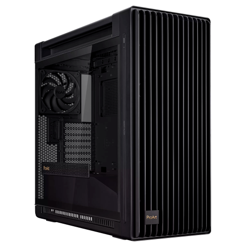 Gabinete Asus ProArt PA602, Mid-Tower, E-ATX, Sin fuente de poder, Negro, PA602/BLK/TG, PRE-FIN
