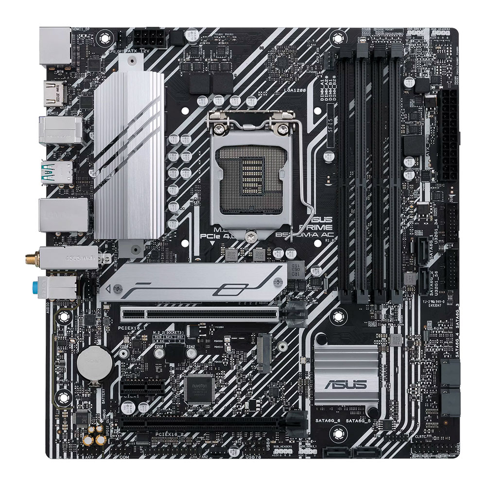 Tarjeta Madre Asus PRIME B560M-A AC Socket LGA1200 Intel B560 Micro ATX, DDR4, Intel Core 11th Generación - Image 2