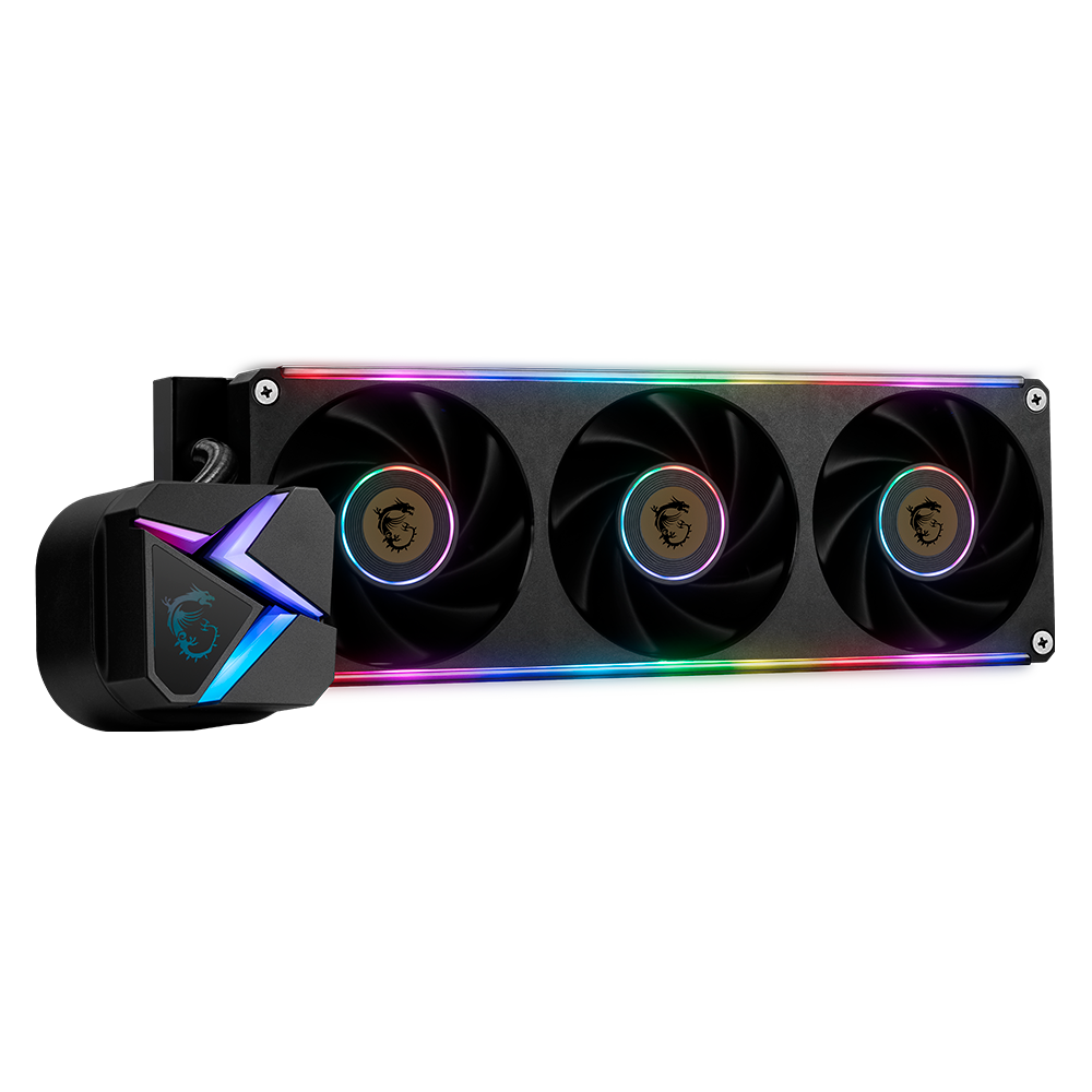 Enfriamiento Líquido MSI MAG CORELIQUID C360 V2 ARGB, 3x120mm, 500-1900RPM, Negro, MAG CORELIQUID C360 V2 - Image 2