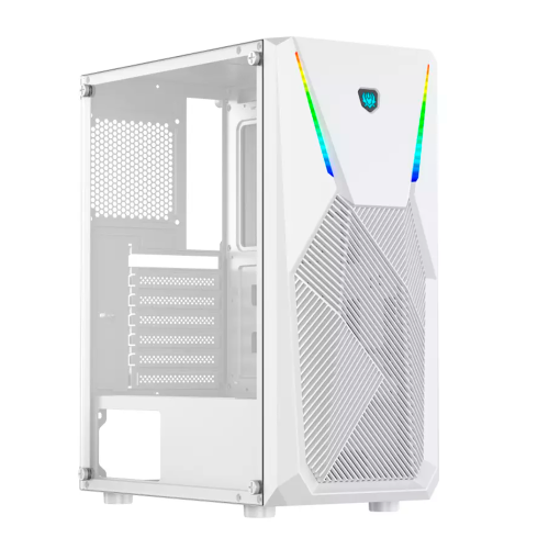 Gabinete Yaguaret Hercules White HA11, ATX, 1 x USB 3.0, 2 x USB 1.0, RGB, Sin Fuente, Blanco, CGHERCULES02YGT