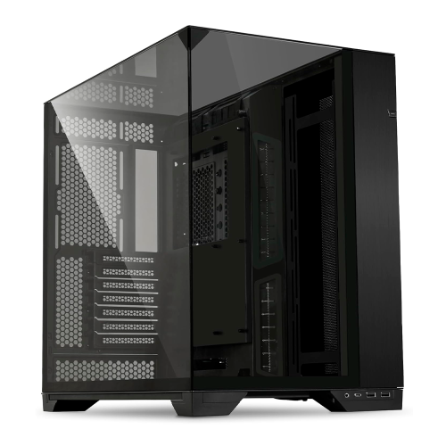 Gabinete LIAN LI O11 Vision Black, Aluminio, Acero, Vidrio Templado, ATX Mid Tower, O11VXUS